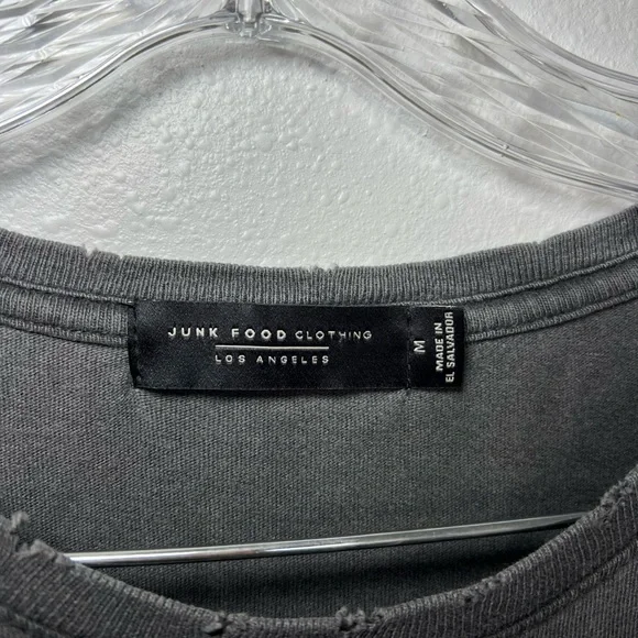 Junk Food Clothing The Rolling Stones Gray Band Tee Women’s Size Medium - Picture 5 of 6